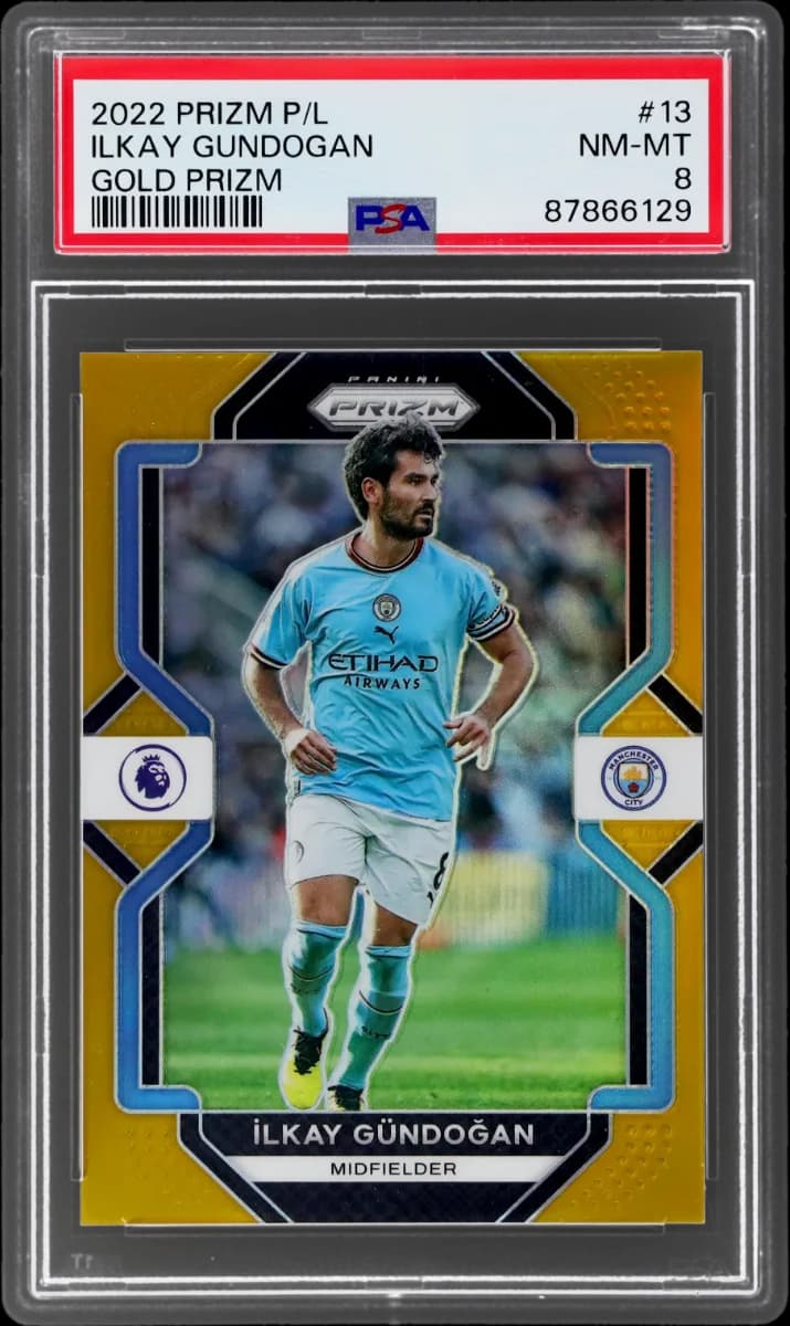 2022 Panini Prizm EPL Gold Prizm | Mancity Treble Year | Ilkay Gundogan #13