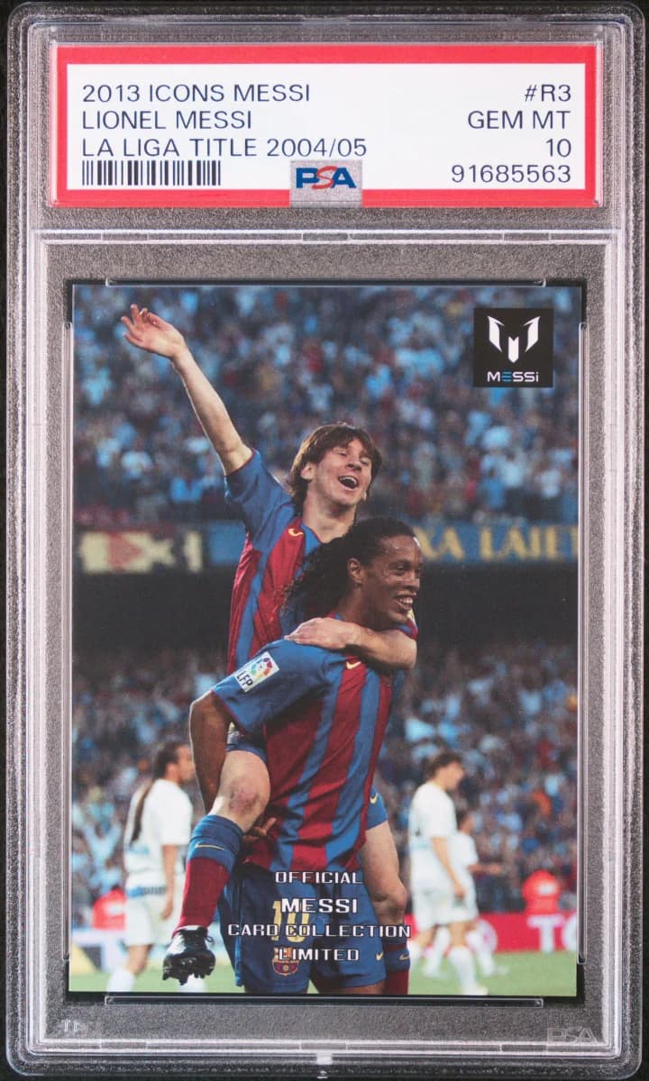 2013 Icons Lionel Messi La Liga Title 2004/05 PSA 10 (Limited Japanese Edition)