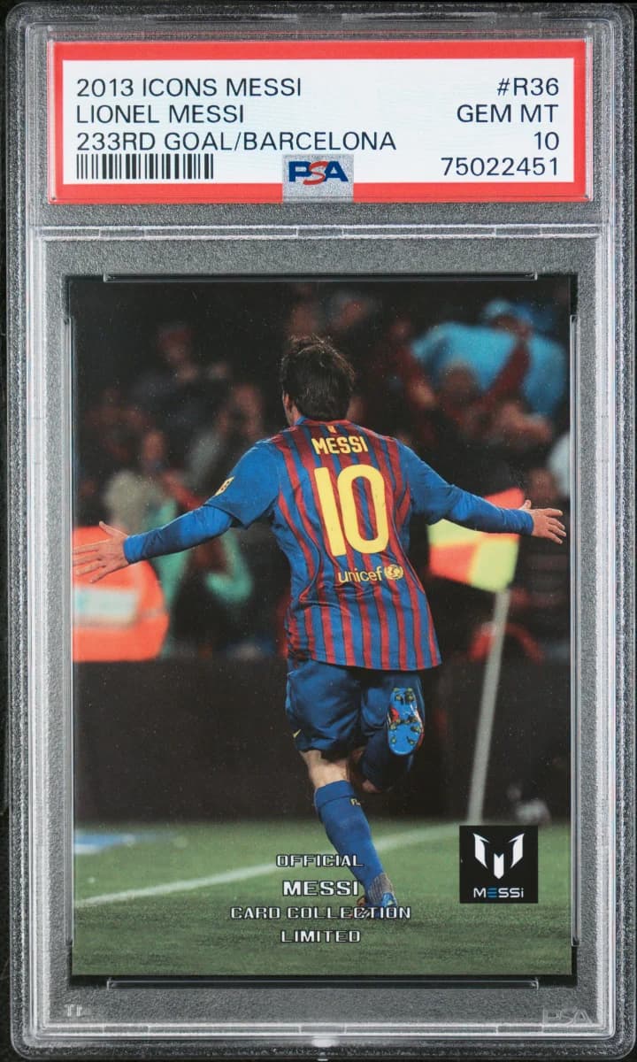 2013 Icons Lionel Messi (Limited Edition) PSA 10 - 23rd goal / Barcelona
