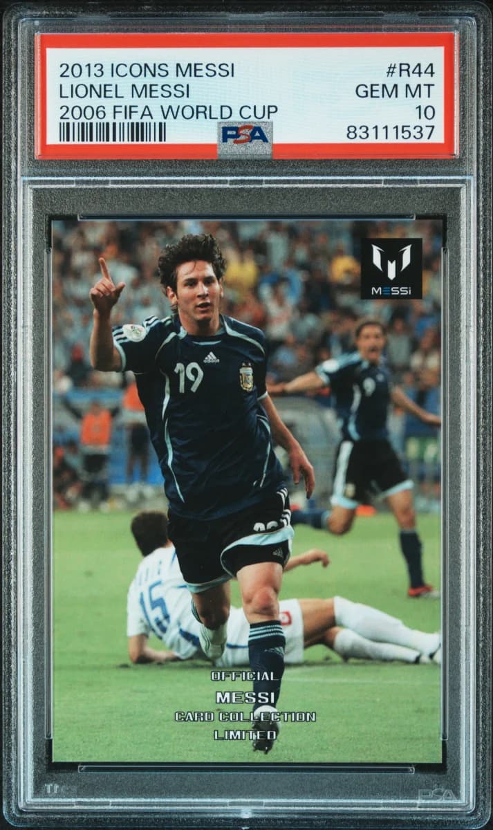 2013 Icons Lionel Messi (Limited Edition) PSA 10 2006 Fifa World Cup