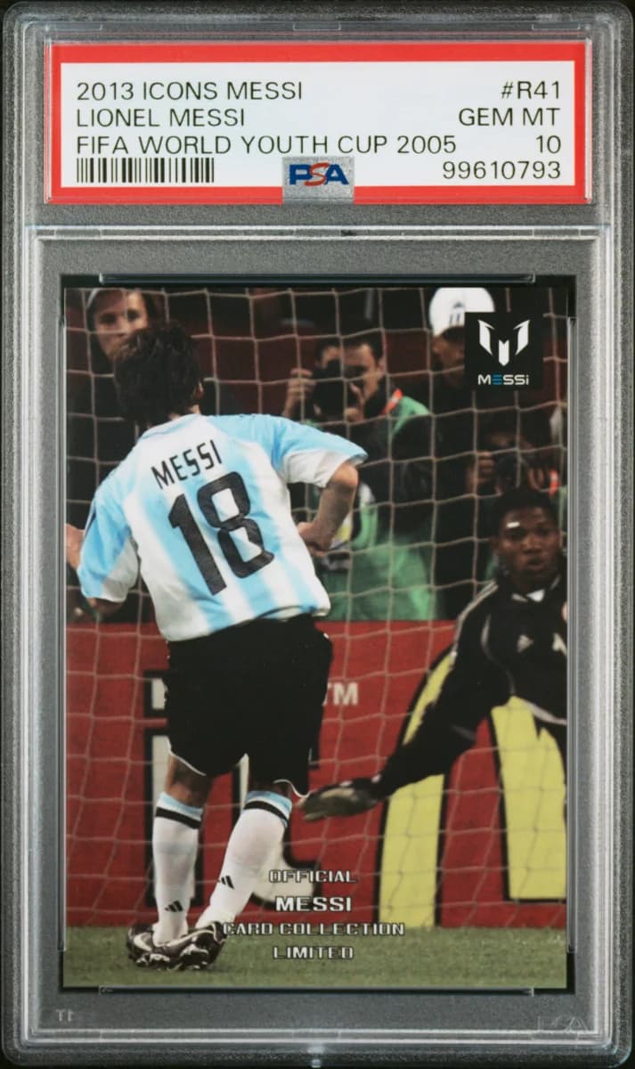 2013 Icons Lionel Messi (Limited Edition) PSA 10 Fifa World Youth Cup 2005